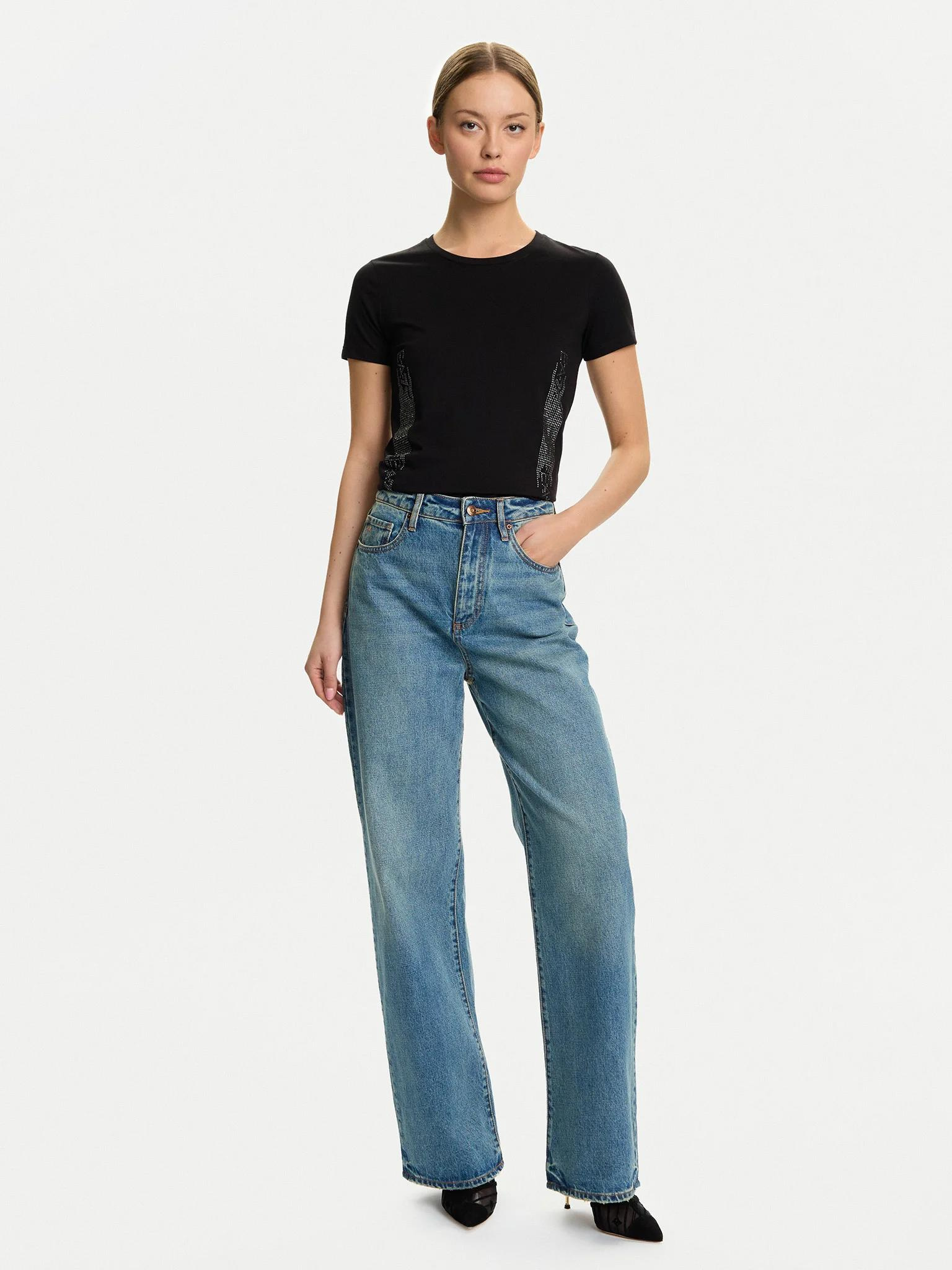 EA7 Ea7 Erkek slim fit Kısa Kollu Logolu Bisiklet Yaka Siyah T-Shirt 7W000521 AF12503-UC001