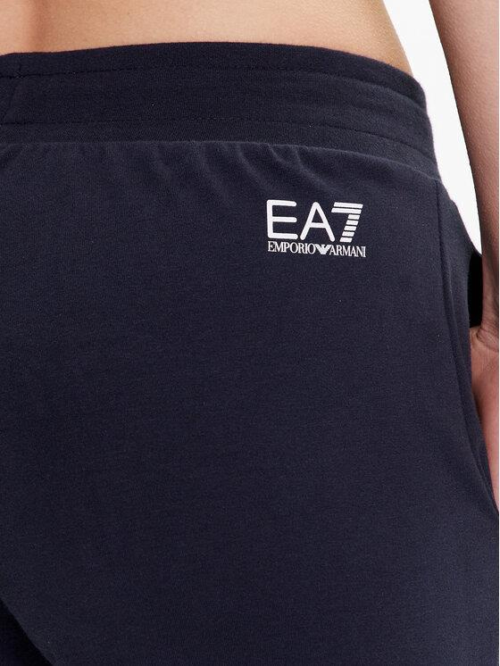 Ea7 Ea7 Kadın Beli Lastikli Uzun Boy Logo Detaylı Lacivert Pantolon 3RTP65 TJCQZ-1554