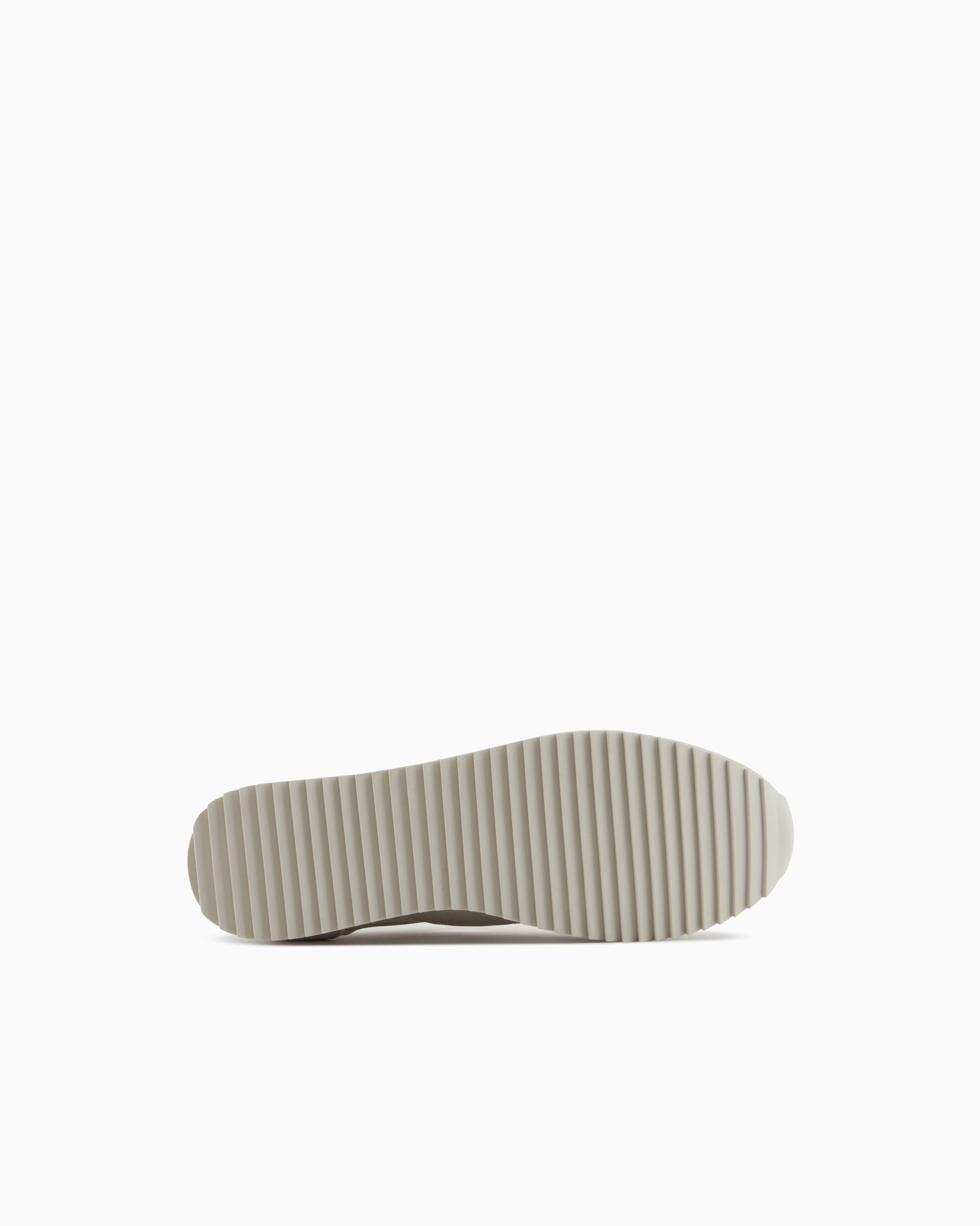 Ea7 Ea7 Unısex Fileli Şerit Logolu Bağıcıklı Gümüş Sneaker X8X027 XK050-U453