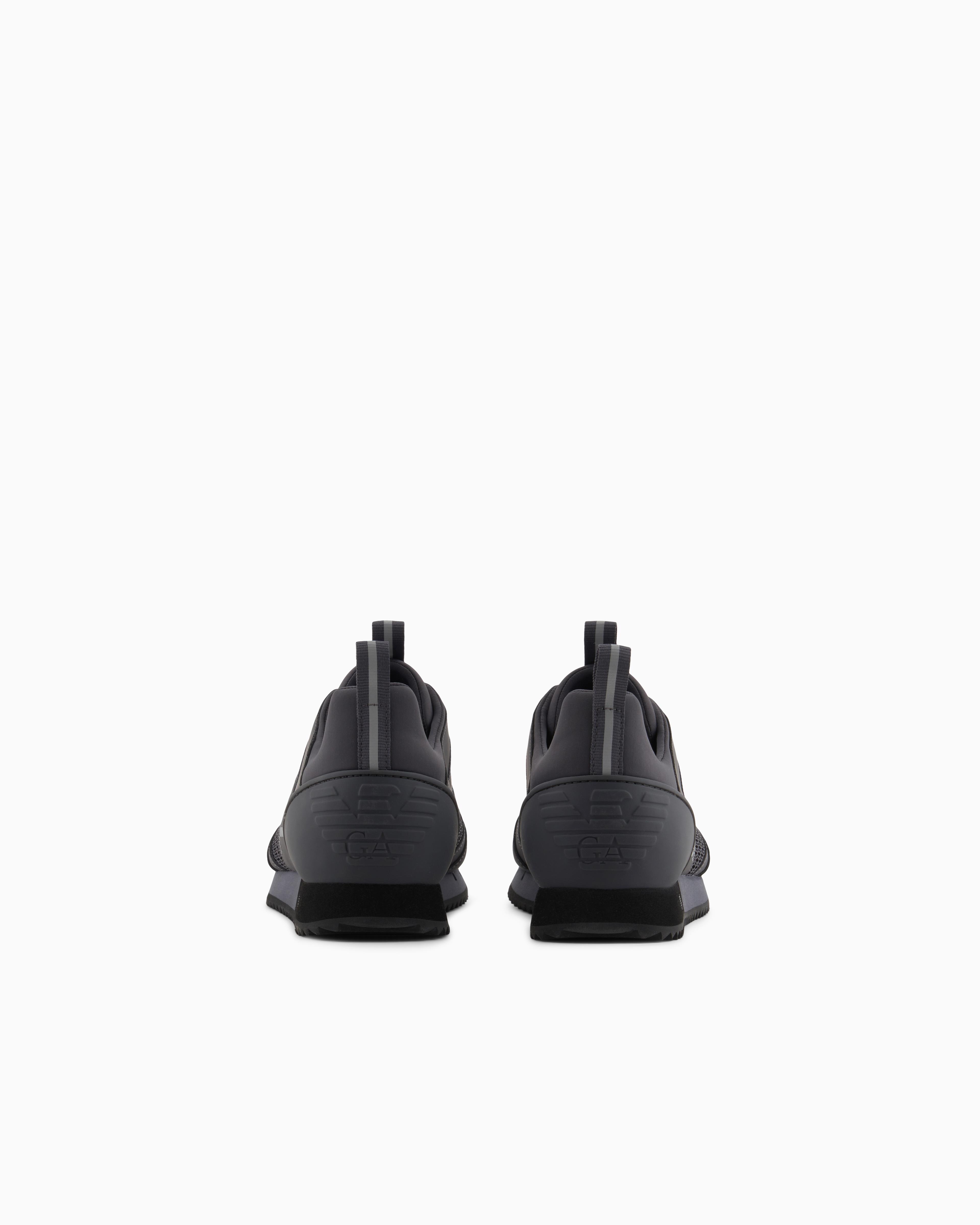 Ea7 Ea7 Unısex Fileli Şerit Logolu Bağıcıklı Gri1 Sneaker X8X027 XK050-D186