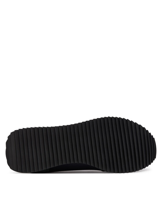 EA7 Ea7 Unısex Kalın Rahat Taban Logo Desenli Süet Detaylı Siyah-Yeşil Sneaker 7X000541 AF18609-MZ578