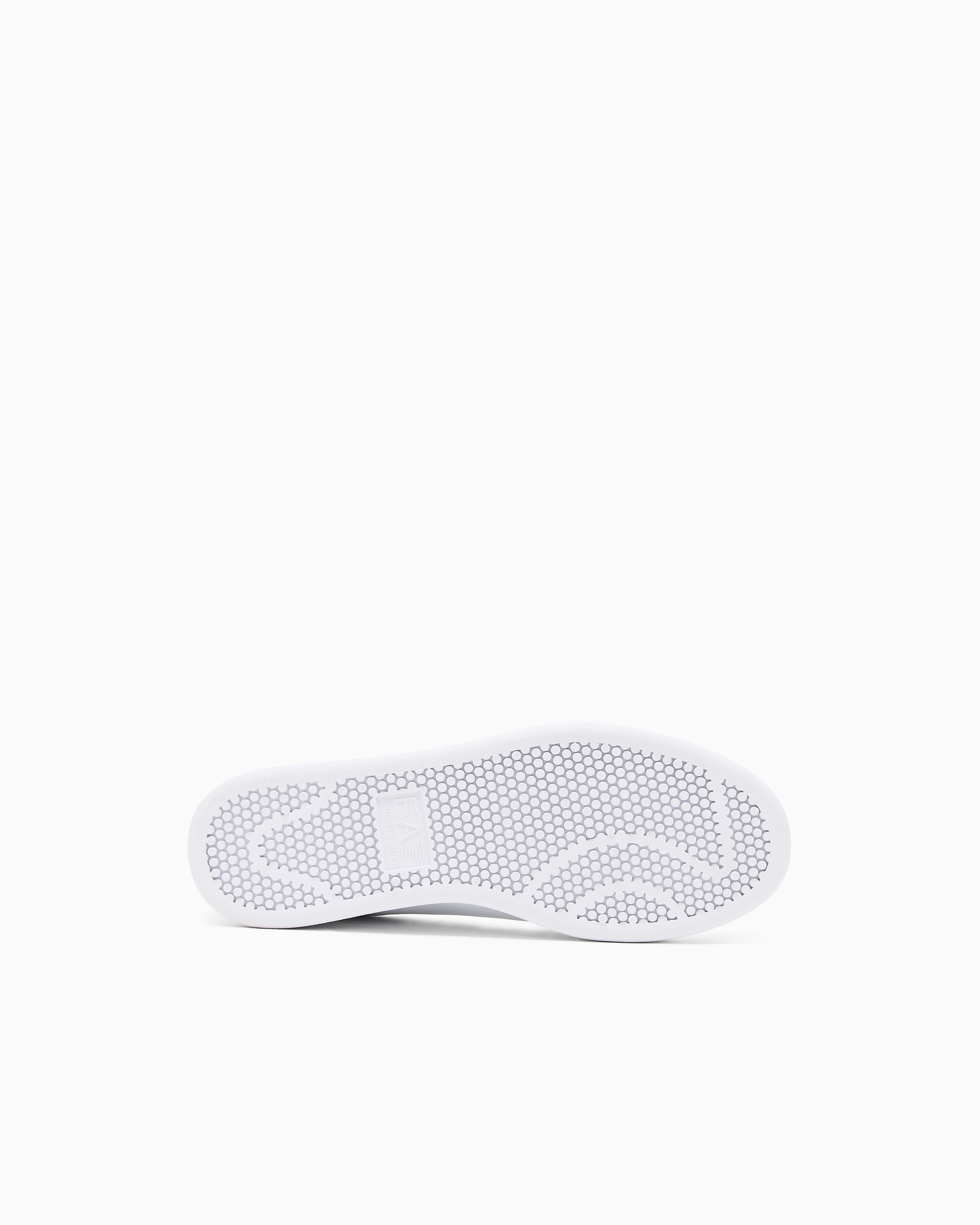 EA7 Ea7 Unısex Kartal Logo Kabartmalı Düşük Bilekli Hakiki Deri Beyaz Sneaker 7X000331 AF10848-M0015