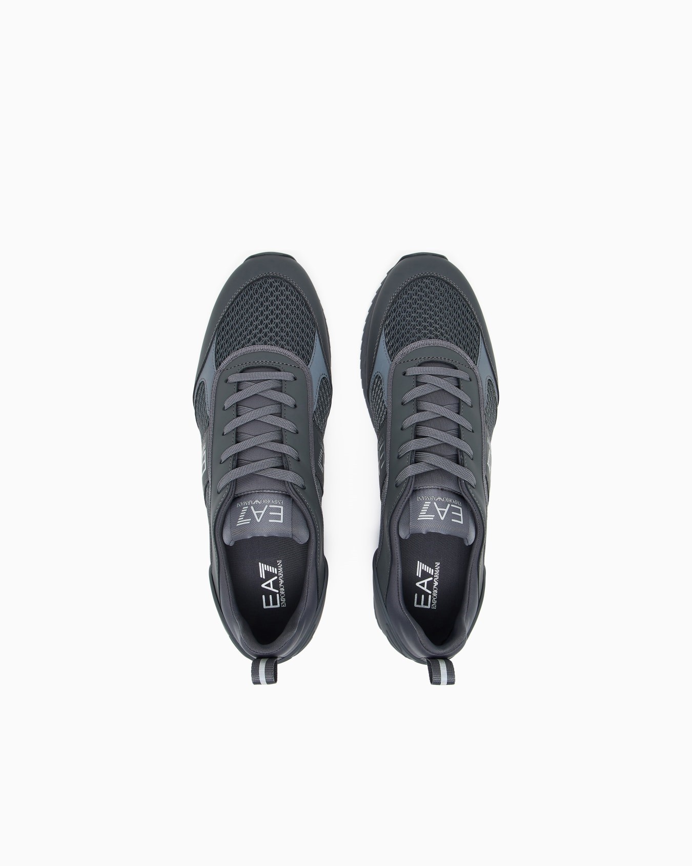 EA7 Ea7 Unısex Nefes Alabilen File Detaylı Rahat Taban Kartal Logo Motifli Gri Sneaker 7X000334 AF18610-M8341