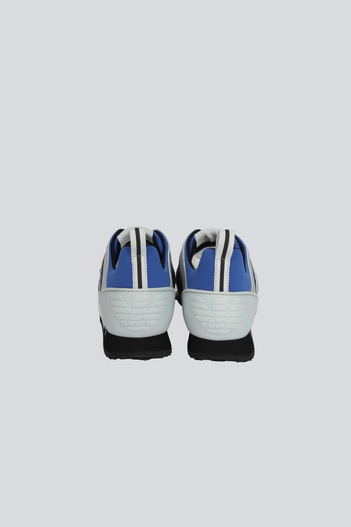 EA7 Ea7 Unısex Nefes Alabilen File Detaylı Rahat Taban Kartal Logo Motifli Mavi-Gri Sneaker 7X000334 AF18610-MZ585