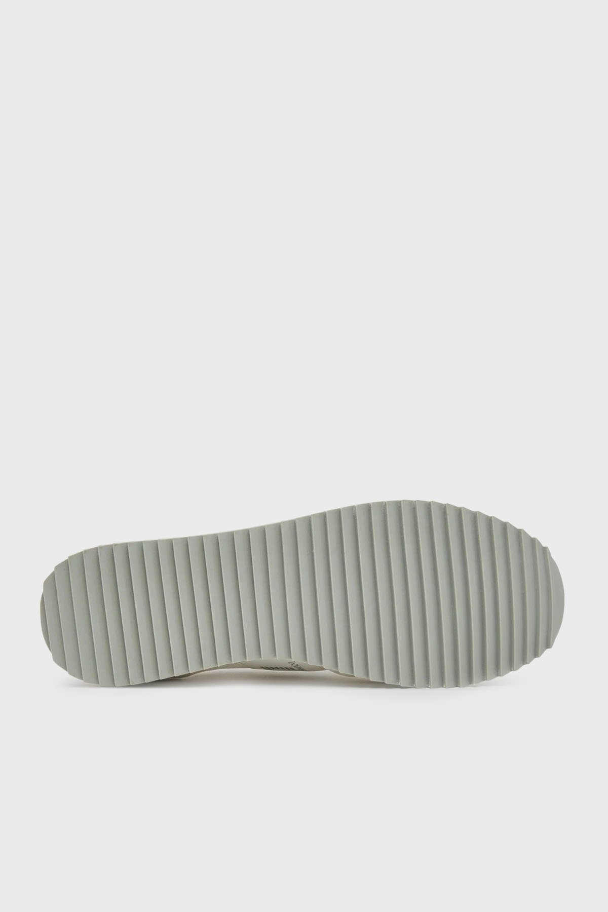 EA7 Ea7 Unısex Nefes Alabilen File Detaylı Rahat Taban Kartal Logo Motifli Beyaz-Gümüş Sneaker 7X000334 AF18610-MZ024