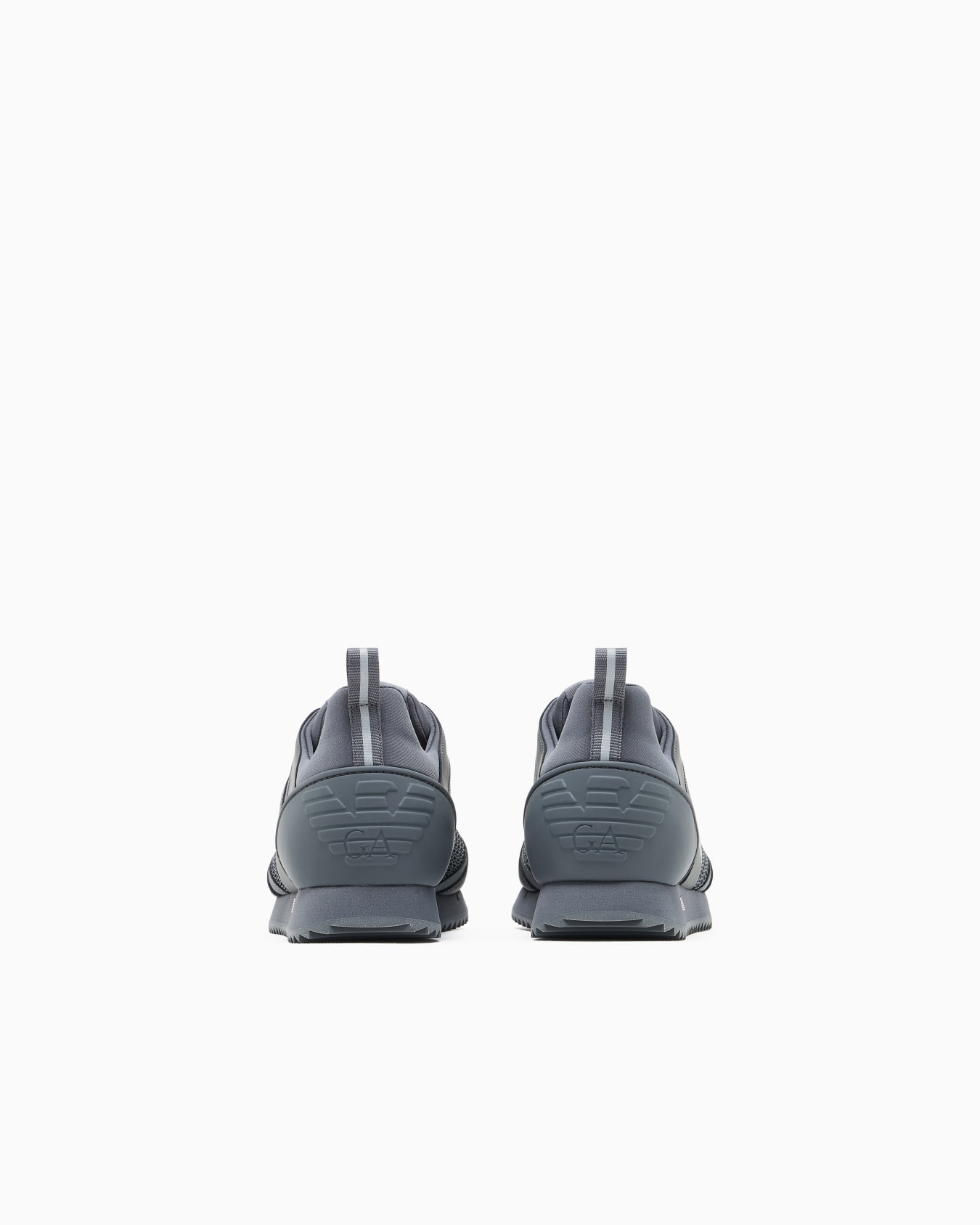 EA7 Ea7 Unısex Nefes Alabilen File Detaylı Rahat Taban Kartal Logo Motifli Gri Sneaker 7X000334 AF18610-M8341