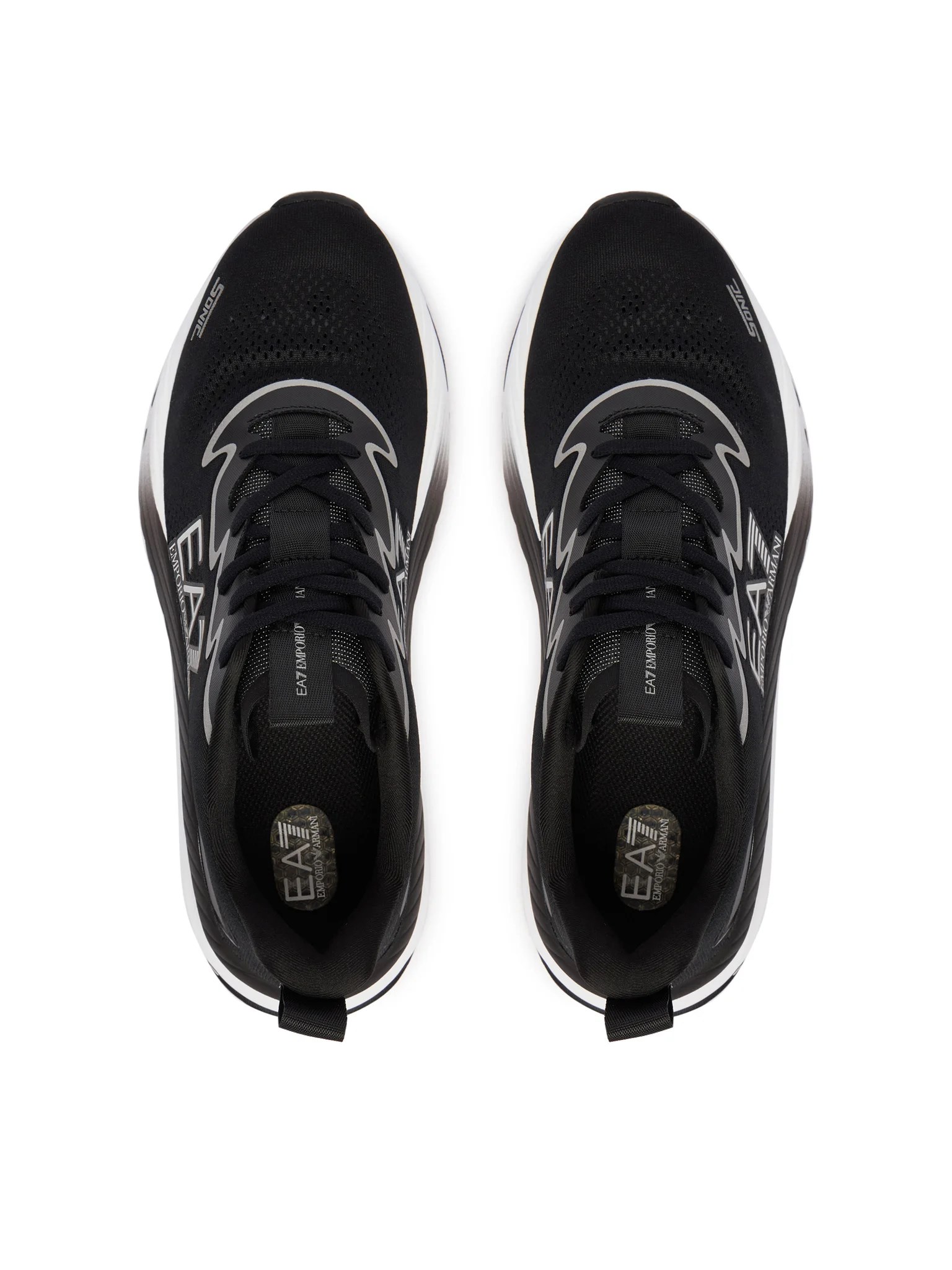 EA7 Ea7 Unısex Rahat Taban Düşük Bilekli Logo Detaylı Siyah Sneaker 7X000603 AF22914-MC005