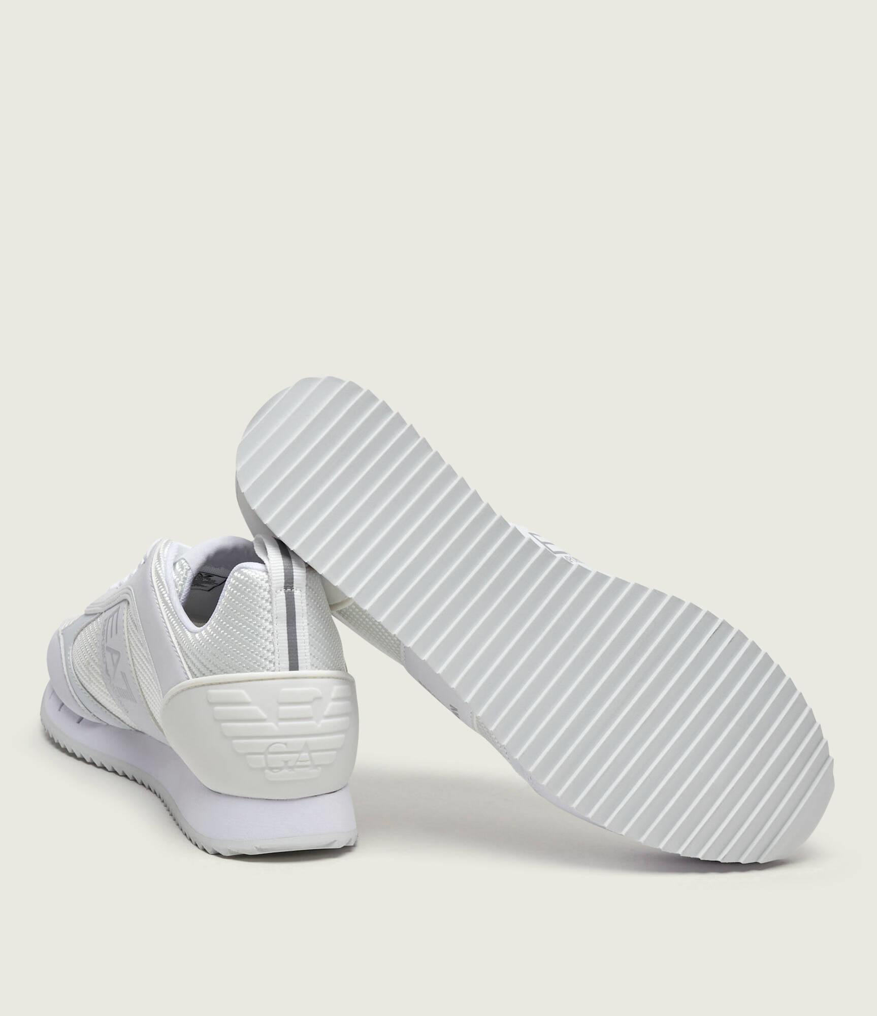 EA7 Ea7 Unısex Rahat Taban Nefes Alabilen File Detaylı Kartal Motifli Beyaz Sneaker 7X000337 AF18613-M0196
