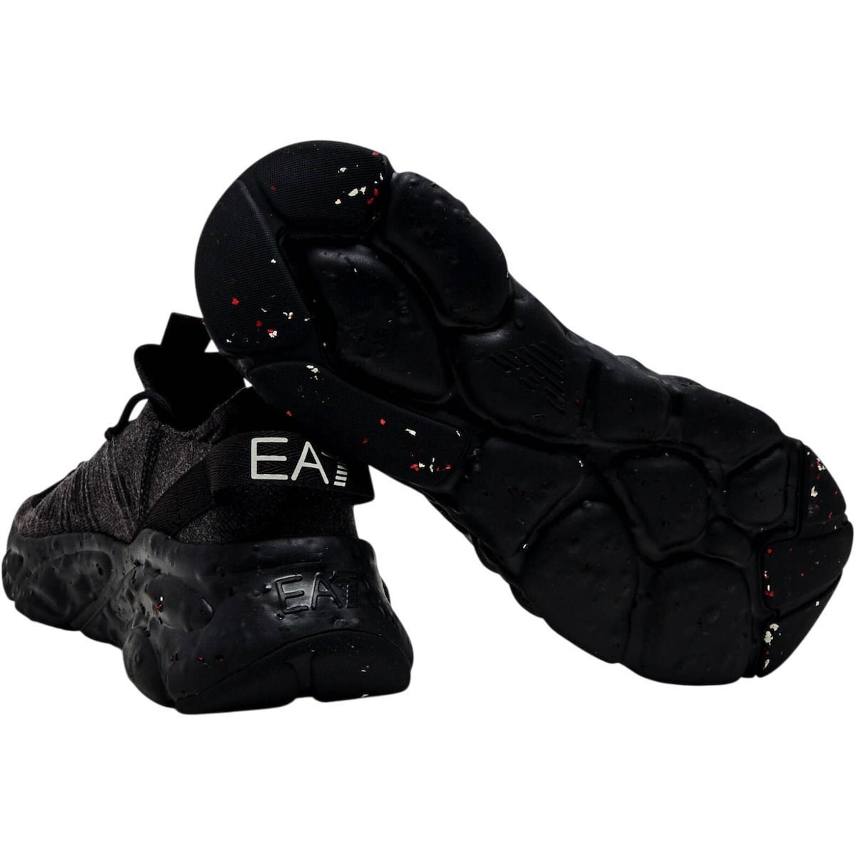 EA7 Ea7 Unısex Yüksek Rahat Tabanlı Kartal Logo Desenli Siyah Sneaker 7X000600 AF22912-MZ875