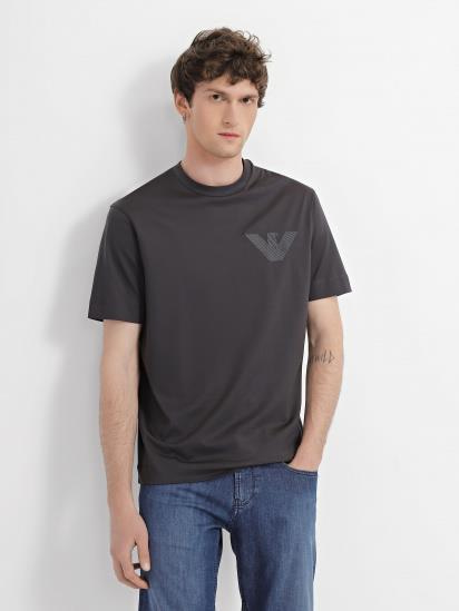Emporio Armani Emporıo Armani Erkek %100 Pamuklu Logolu Kısa Kollu Antrasit T-Shirt 3R1TZ3 1JSAZ-0651
