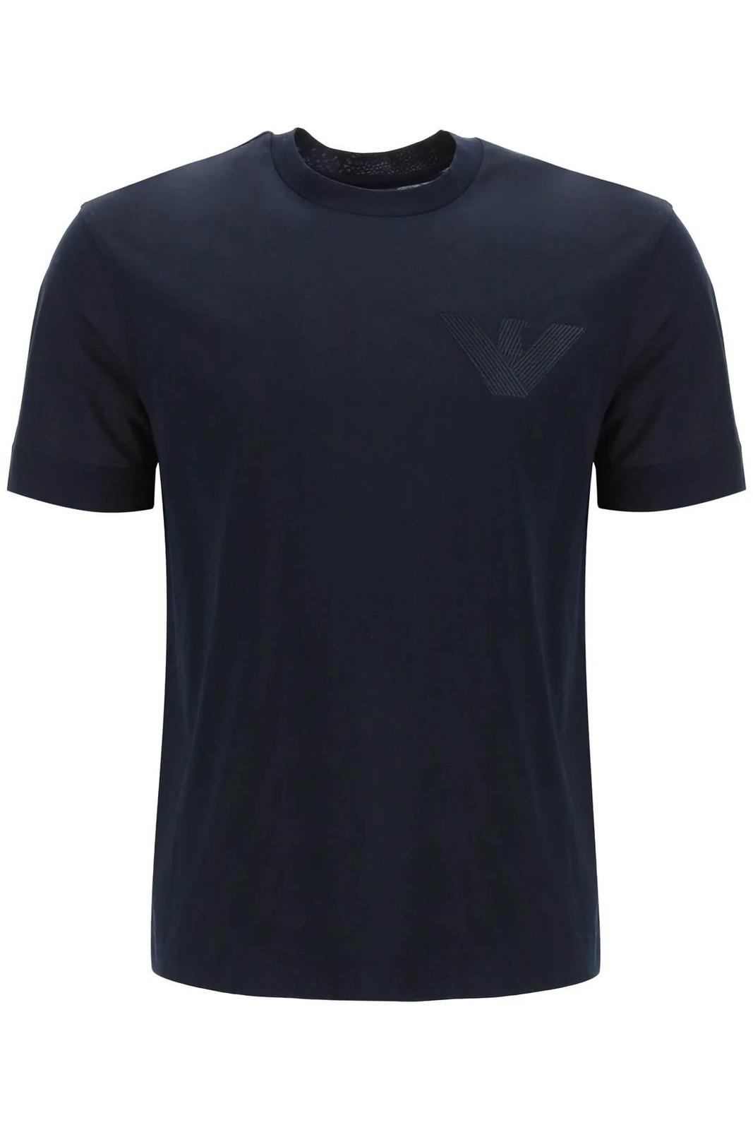 Emporio Armani Emporıo Armani Erkek %100 Pamuklu Logolu Kısa Kollu Lacivert T-Shirt 3R1TZ3 1JSAZ-0920
