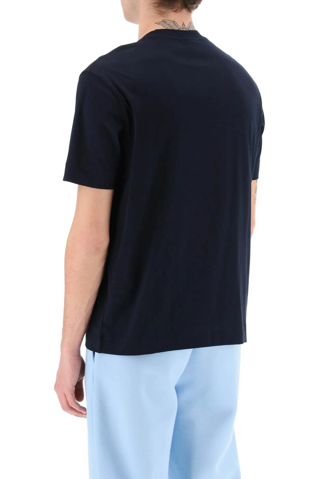 Emporio Armani Emporıo Armani Erkek %100 Pamuklu Logolu Kısa Kollu Lacivert T-Shirt 3R1TZ3 1JSAZ-0920