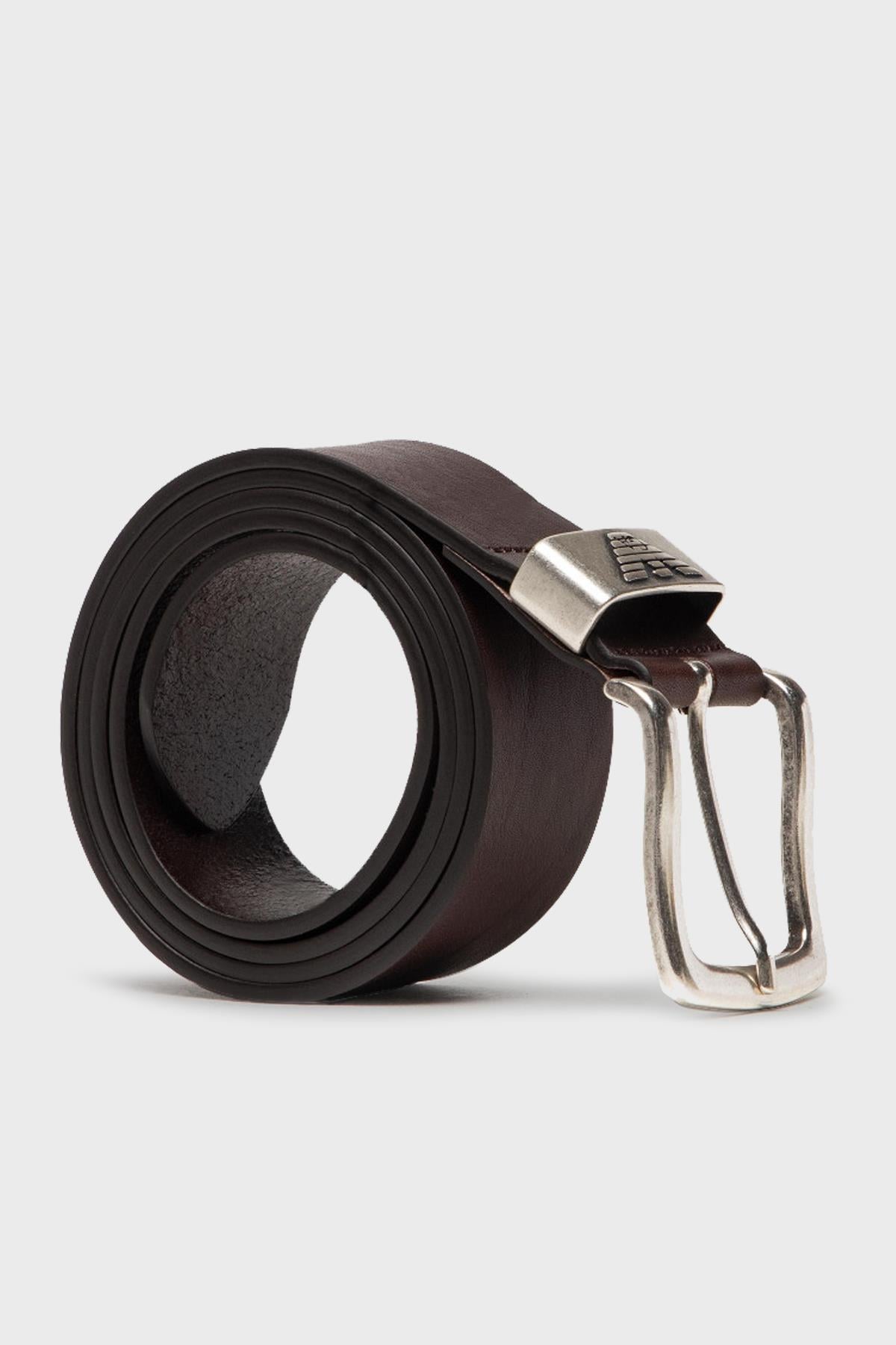 Emporio Armani Emporıo Armani Erkek %100 Deri Marka Logolu Kahverengi Kemer Y4S201 YDD6G-80005