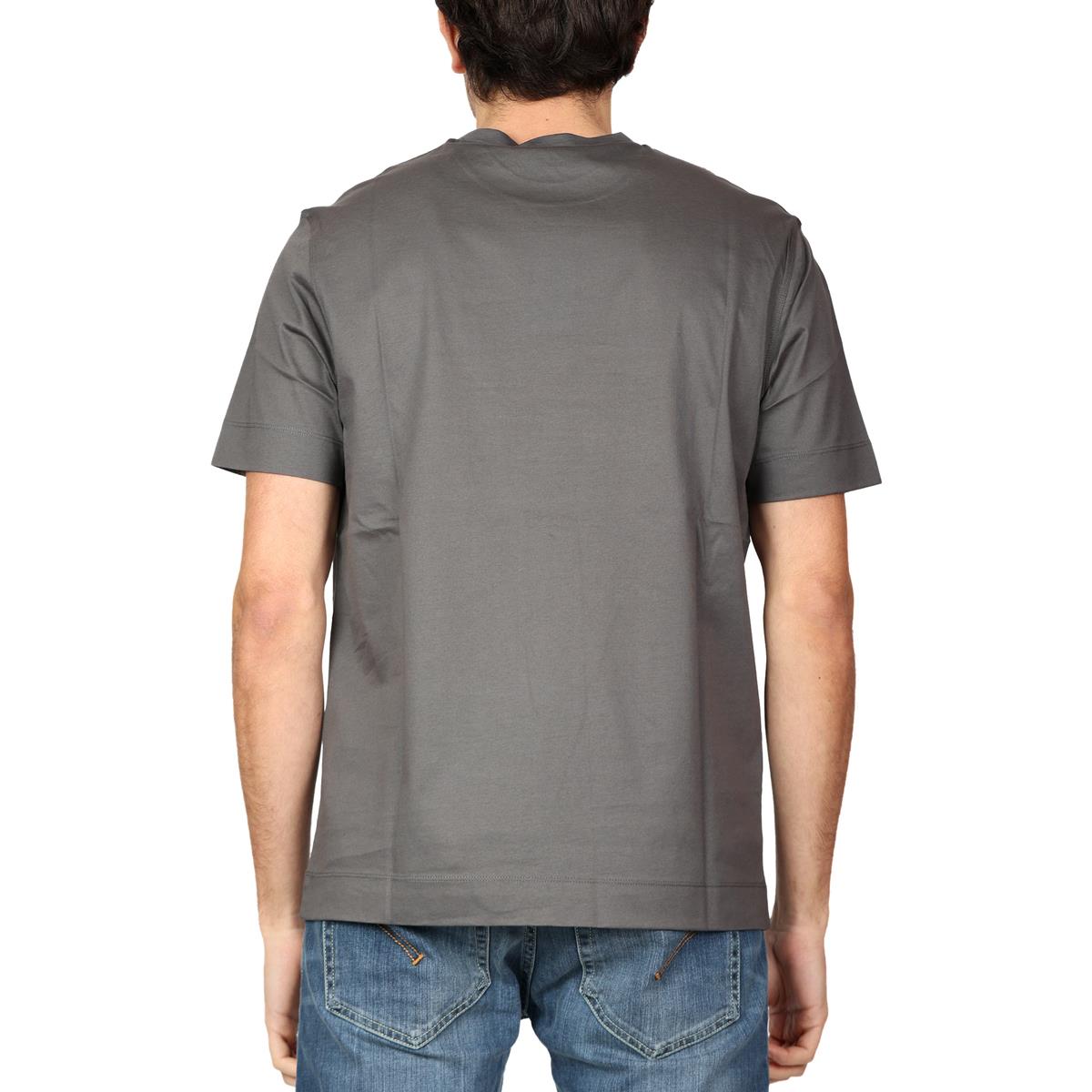 Emporio Armani Emporıo Armani Erkek %100 Pamuk Jersey Kumaş Marka Logolu Antrasit T-Shirt 3R1TU1 1JSAZ-0651