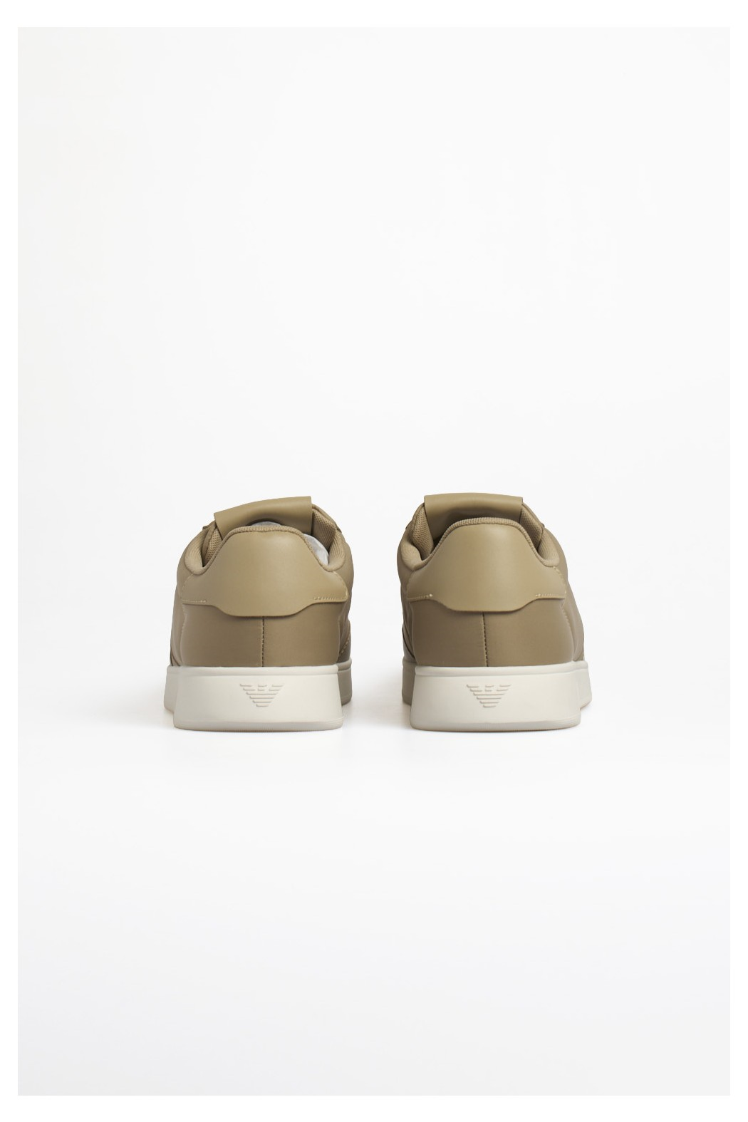 Emporio Armani Emporıo Armani Erkek Bağcıklı Bağlama Yuvarlak Burun Deri Rahat Taban Haki Sneaker EM003062 AF18210-U1072