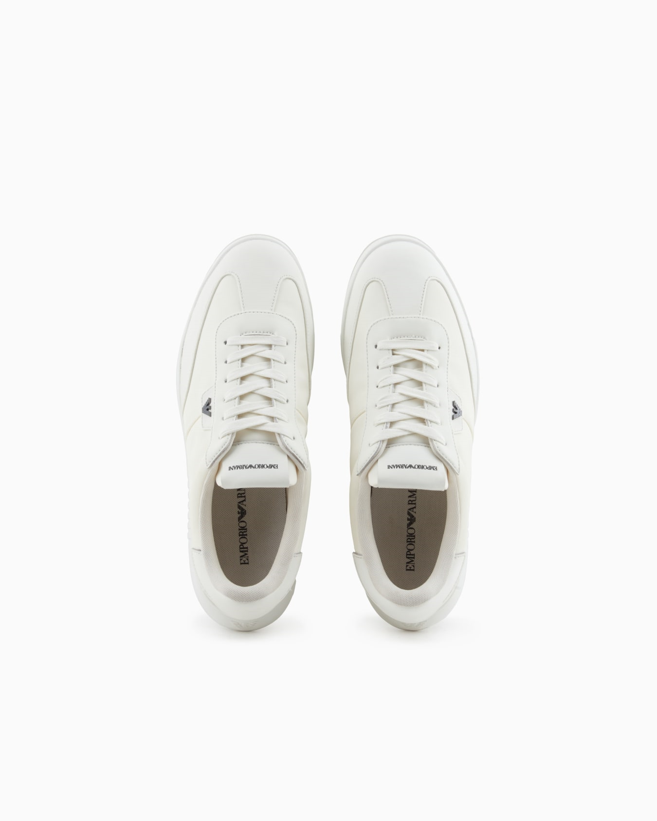 Emporio Armani Emporıo Armani Erkek Bağcıklı Bağlama Yuvarlak Burun Deri Rahat Taban Beyaz Sneaker EM003062 AF18210-U0011