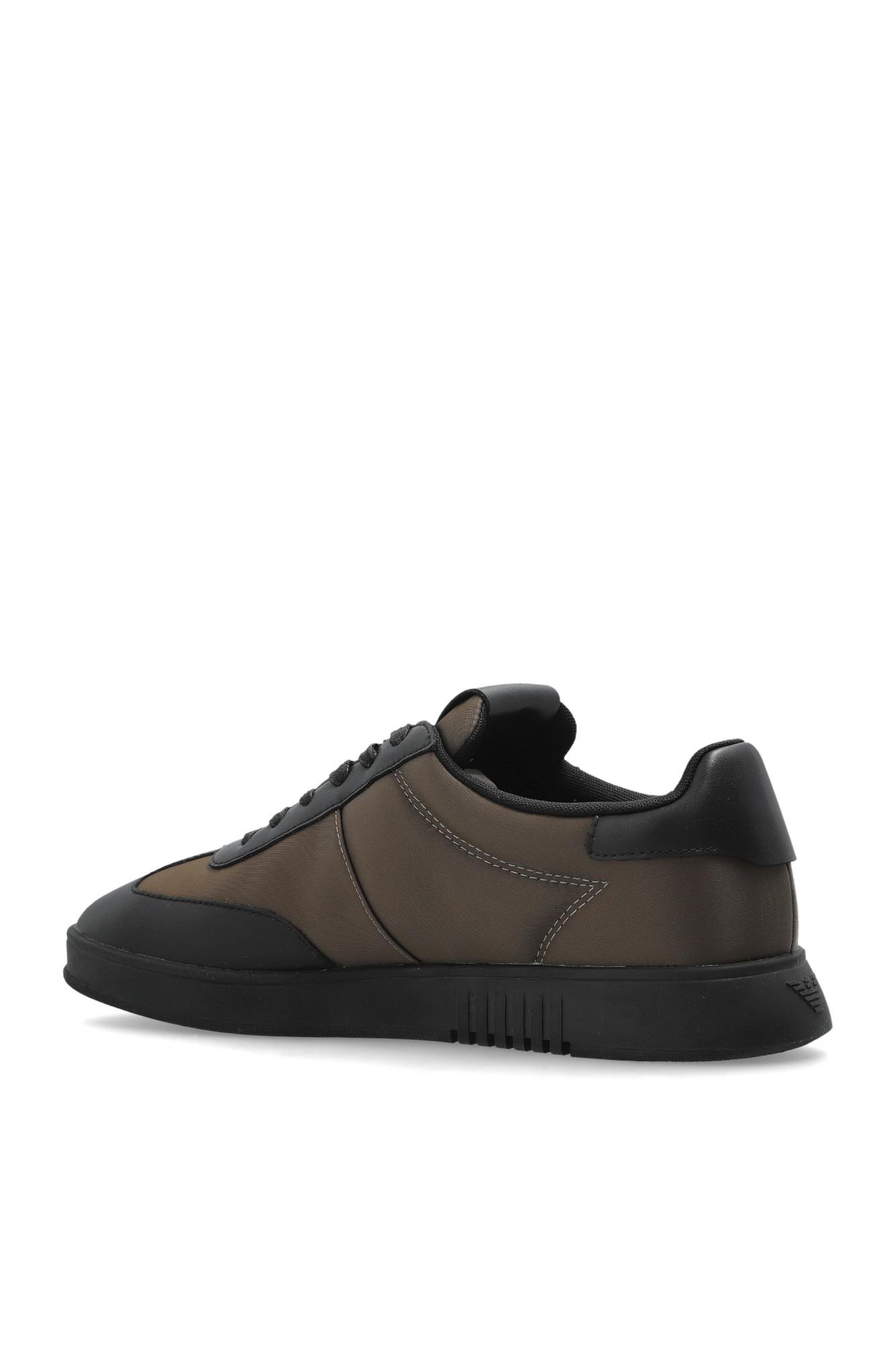 Emporio Armani Emporıo Armani Erkek Bağcıklı Bağlama Yuvarlak Burun Deri Rahat Taban Kahverengi Sneaker EM003062 AF18210-M7080