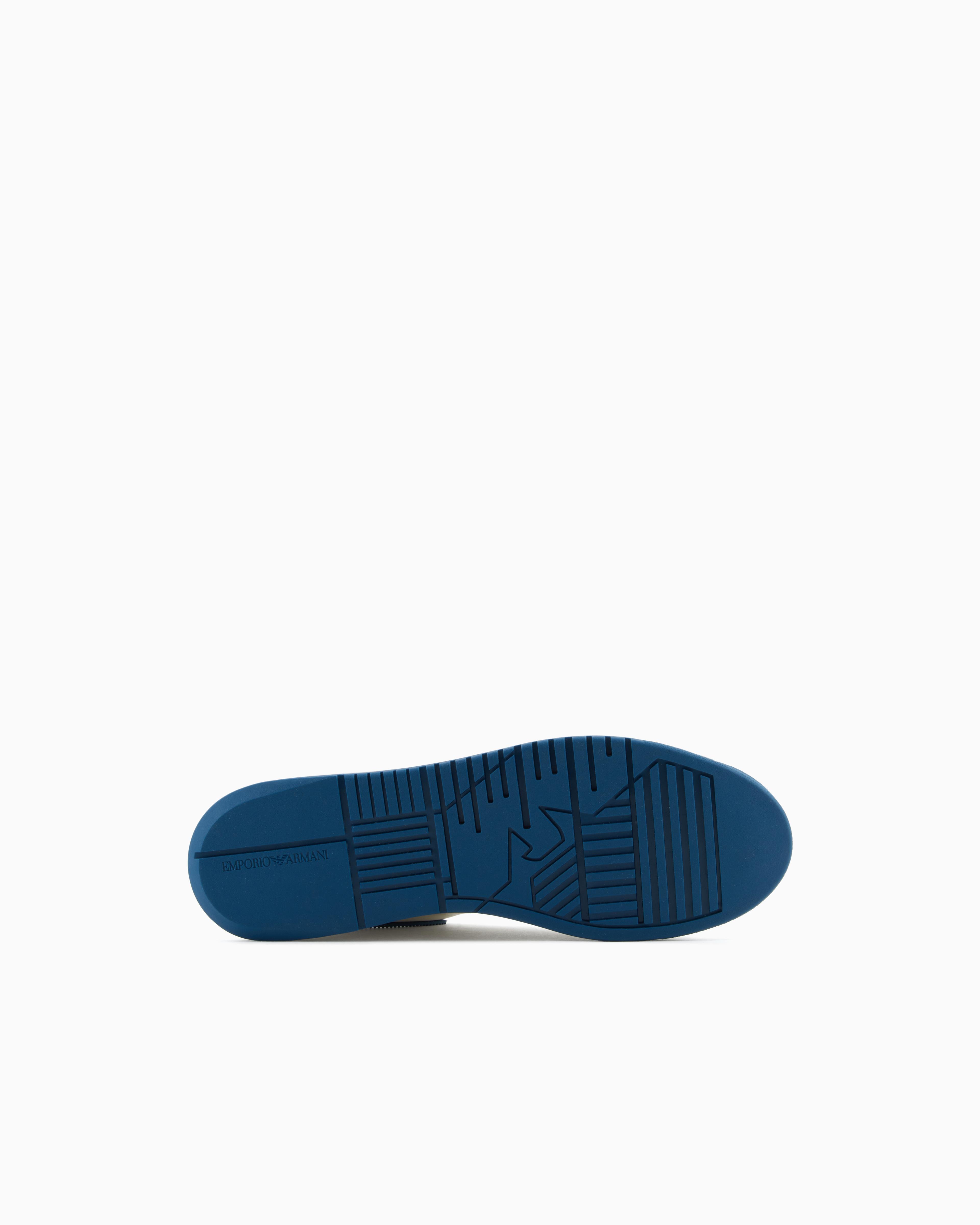 EMPORIO ARMANI Emporıo Armani Erkek Bağlamalı Orta Kalın Taban Deri Beyaz Sneaker EM003663 AF18212-FB060