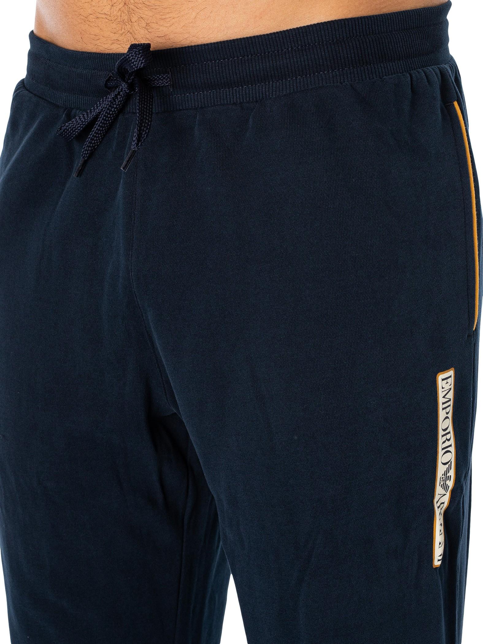 Emporio Armani Emporıo Armani Erkek Beli Lastikli Logolu Rahat Kesim Lacivert Pantolon 111690 3F573-00135