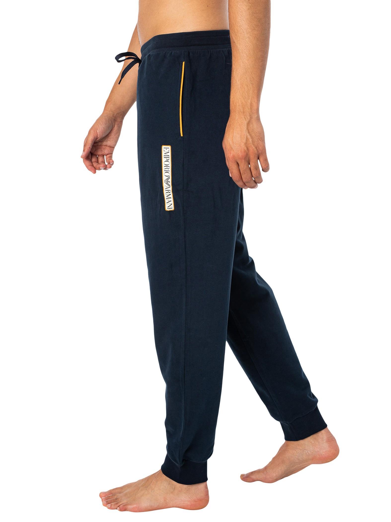 Emporio Armani Emporıo Armani Erkek Beli Lastikli Logolu Rahat Kesim Lacivert Pantolon 111690 3F573-00135