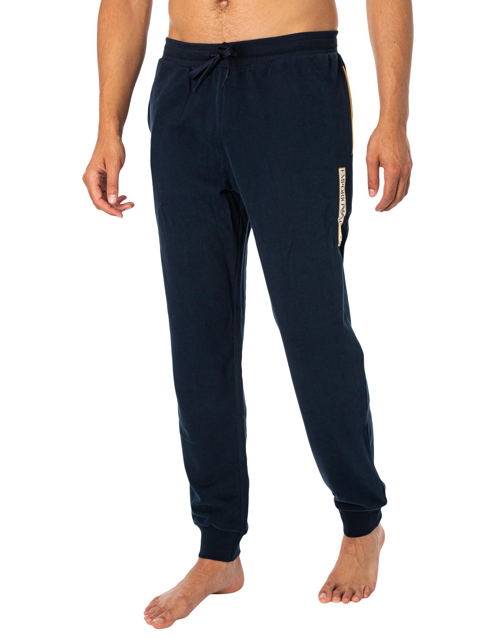 Emporio Armani Emporıo Armani Erkek Beli Lastikli Logolu Rahat Kesim Lacivert Pantolon 111690 3F573-00135