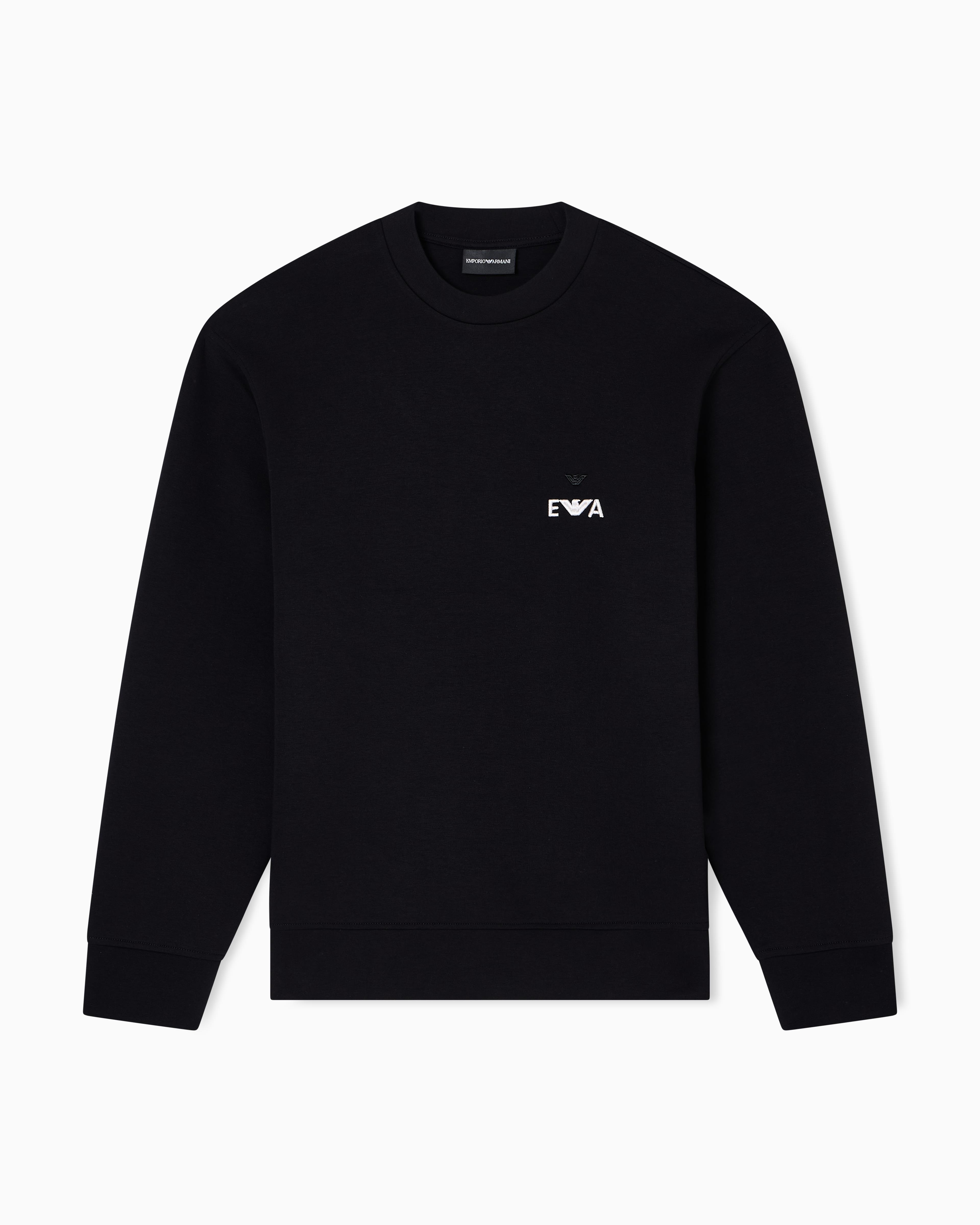 Emporio Armani Emporıo Armani Erkek Bisiklet Yaka Uzun Kol Pamuklu Regular Fit Siyah Sweatshirt EM002919 AF10013-UC001