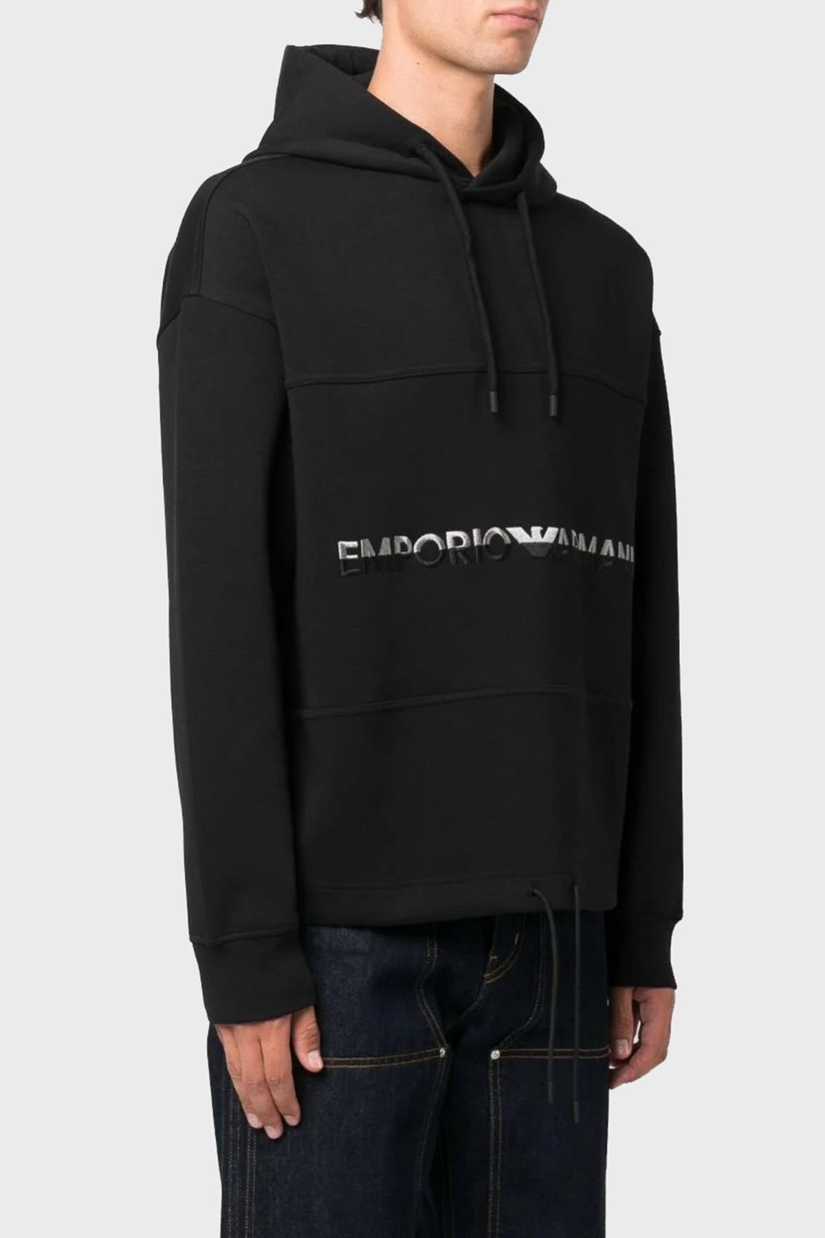 Emporio Armani Emporıo Armani Erkek Cep Detaylı  Pamuklu Günlük Kullanım 0999 Sweatshirt 6R1MCM 1JHSZ-0999