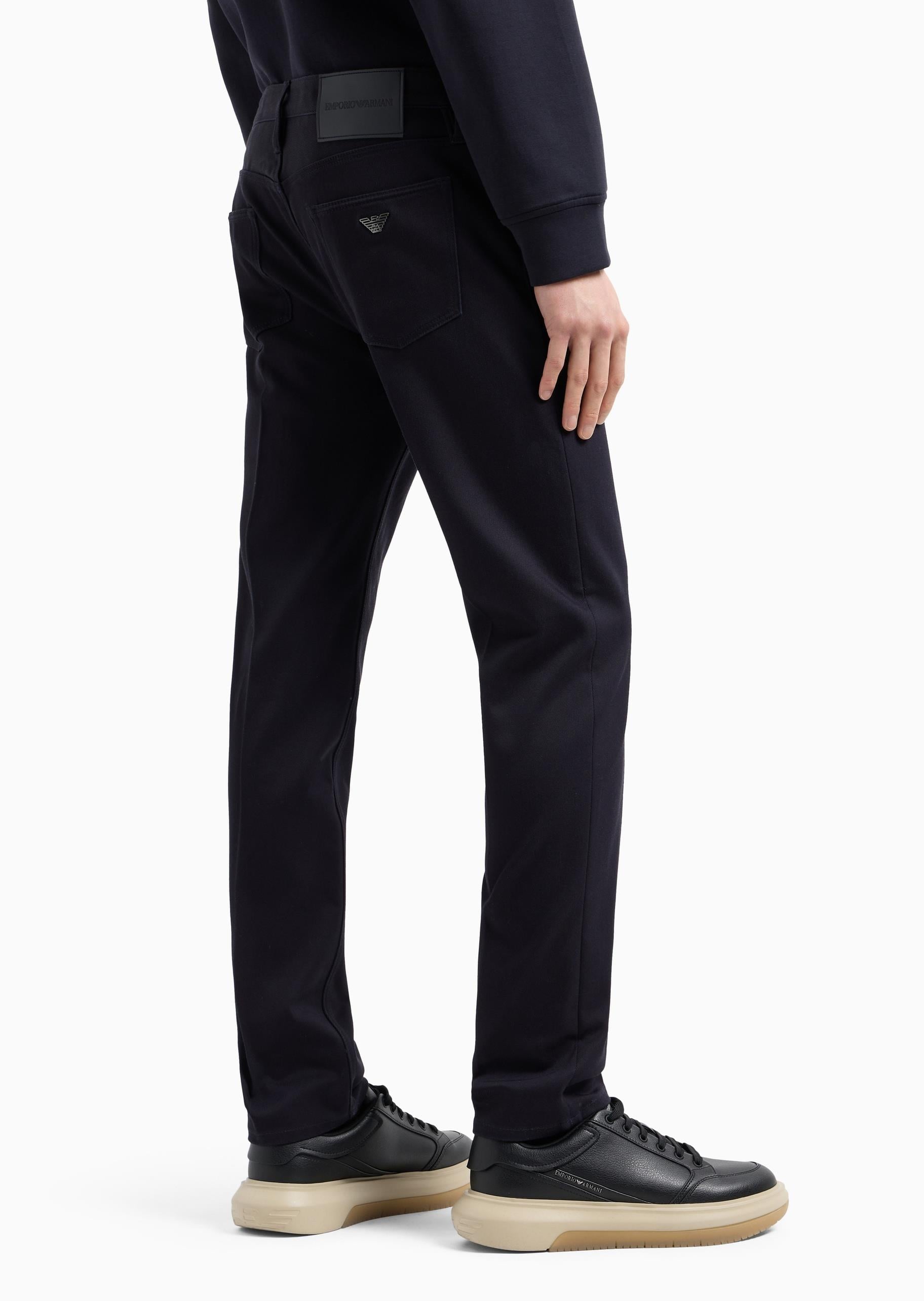Emporio Armani Emporıo Armani Erkek Cepte Minik Logo Detaylı Denim Lacivert Pantolon 6D1J75 1NUPZ-0920