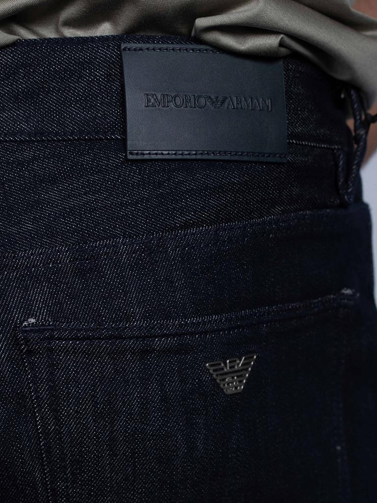 Emporio Armani Emporıo Armani Erkek Denim Kumaş  Normal Bel Düz Model Antrasit Jeans 6R1J72 1DQWZ-0941