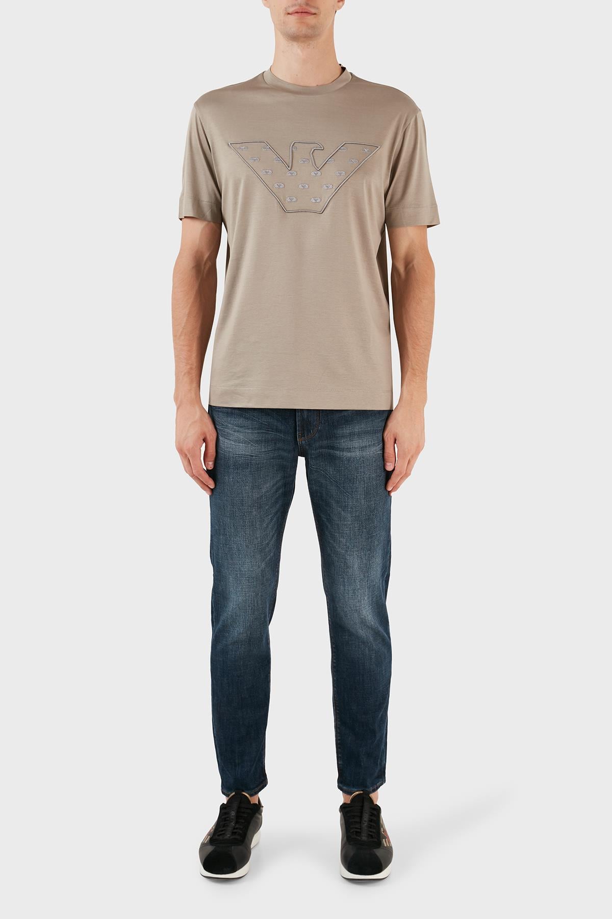 Emporio Armani Emporıo Armani Erkek Denim Kumaş  Normal Bel Düz Model Mavi Jeans 6R1J06 1DRGZ-0941