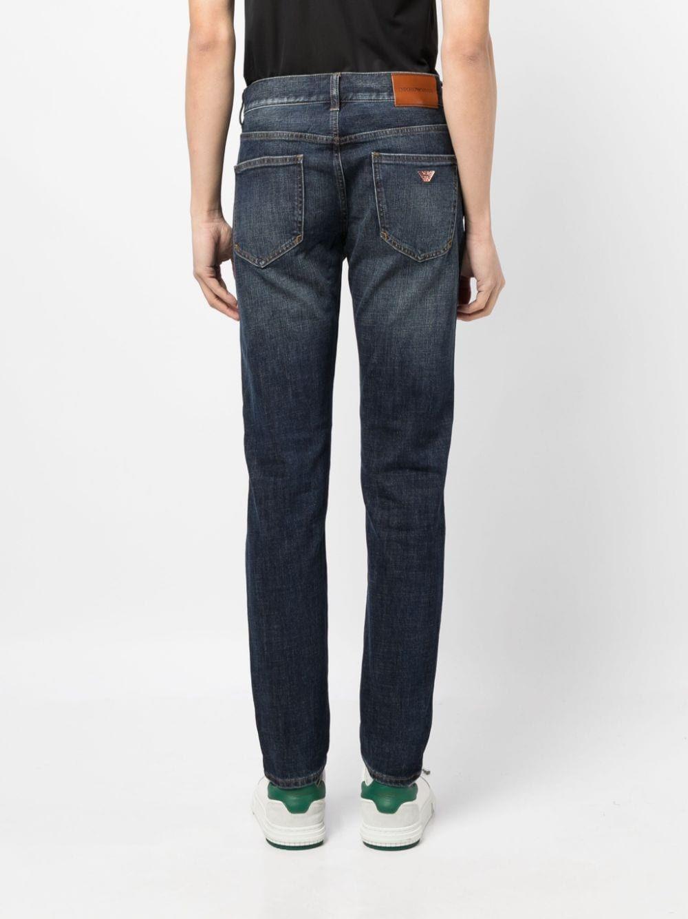 Emporio Armani Emporıo Armani Erkek Denim Kumaş  Normal Bel Düz Model Mavi1 Jeans 6R1J16 1DRGZ-0941