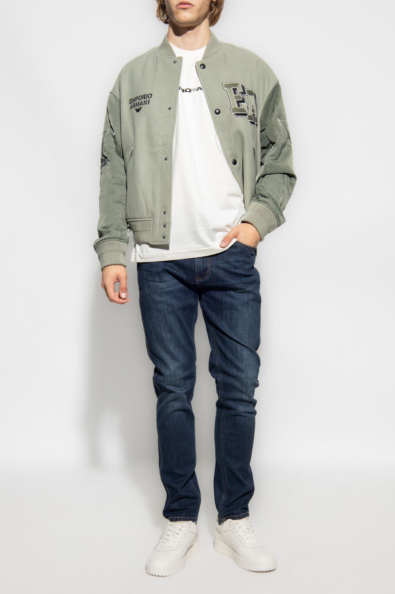 Emporio Armani Emporıo Armani Erkek Denim Kumaş  Normal Bel Düz Model Mavi Jeans 6R1J16 1DRHZ-0941