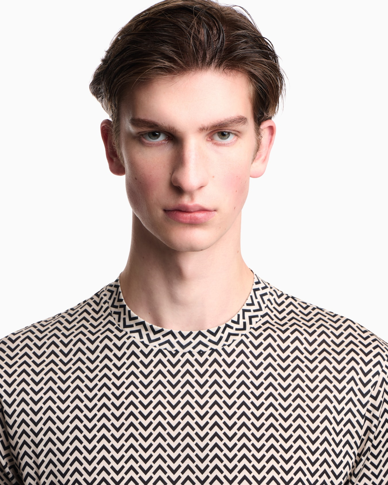 Emporio Armani Emporıo Armani Erkek Desenli Bisiklet Yaka Kısa Kol F1197 T-Shirt EM005270 AF24857-F1197