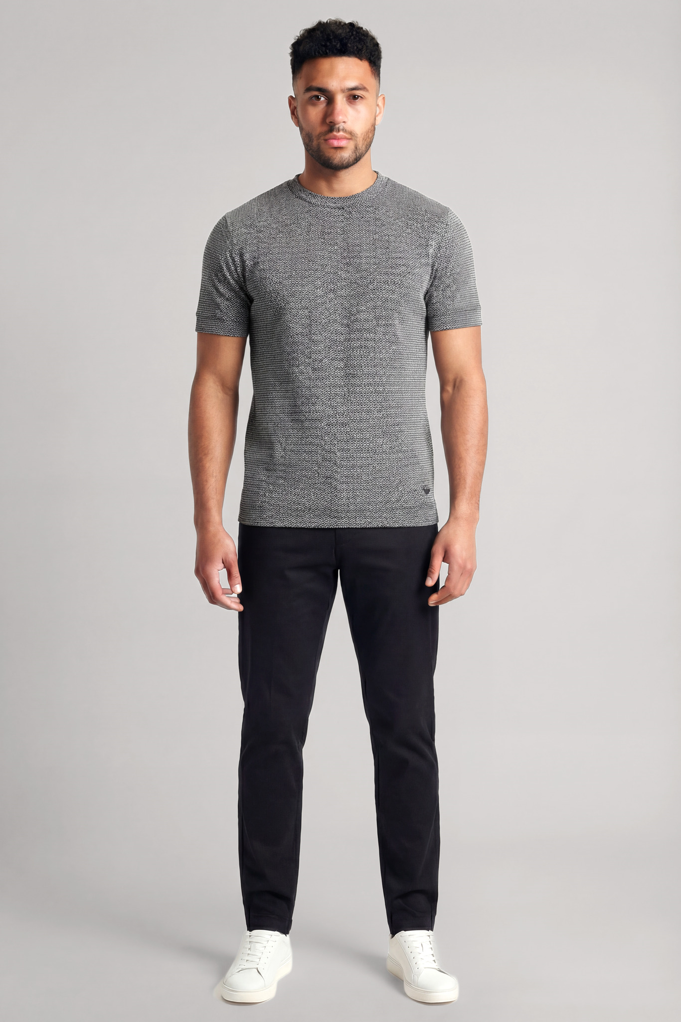 Emporio Armani Emporıo Armani Erkek Desenli Bisiklet Yaka Kısa Kol FB484 T-Shirt EM005270 AF24857-FB484