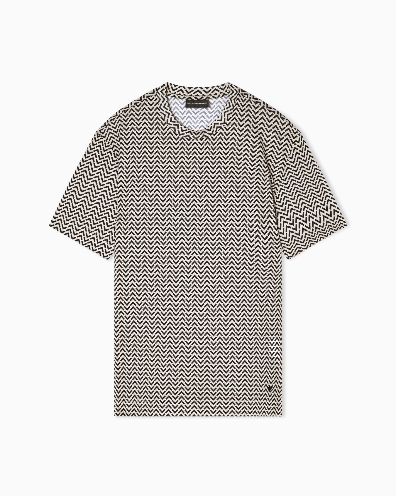Emporio Armani Emporıo Armani Erkek Desenli Bisiklet Yaka Kısa Kol F1197 T-Shirt EM005270 AF24857-F1197