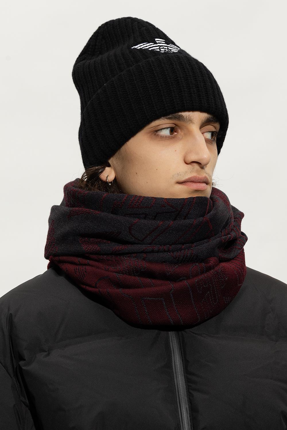 Emporio Armani Emporıo Armani Erkek Desenli Standart Boy Günlük Kullanım Antrasit Fular 625009 CC306-05844