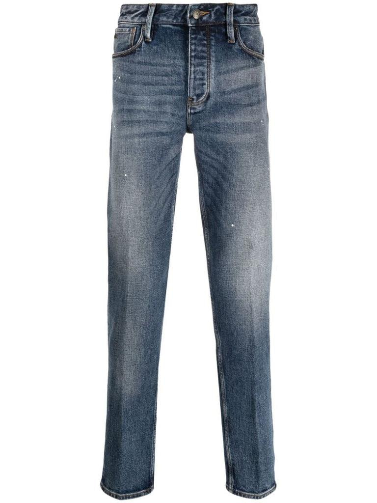 Emporio Armani Emporıo Armani Erkek Denim Kumaş  Normal Bel Düz Model Lacivert Jeans 6R1J75 1DMXZ-0942