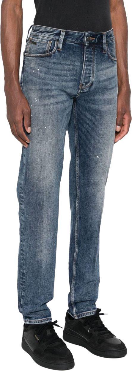 Emporio Armani Emporıo Armani Erkek Denim Kumaş  Normal Bel Düz Model Lacivert Jeans 6R1J75 1DMXZ-0942