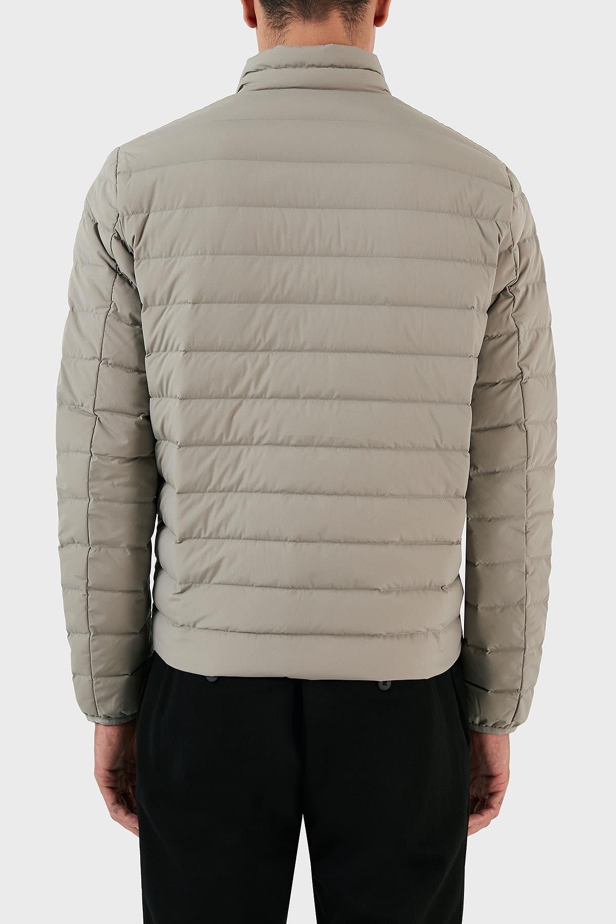 Emporio Armani Emporıo Armani Erkek Dik Yaka Cepli Şişme Gri1 Mont 8N1BQ2 1NLRZ-0643