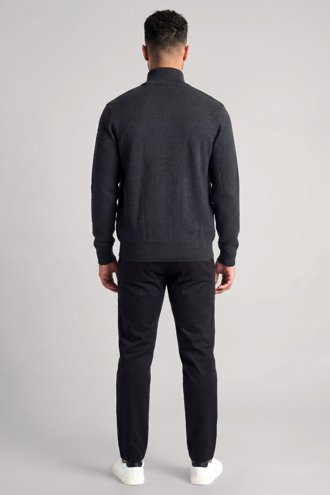 Emporio Armani Emporıo Armani Erkek Dik Yaka Fermuar Kapamalı Cep Detaylı Siyah Mont EM004670 AF23759-UC001