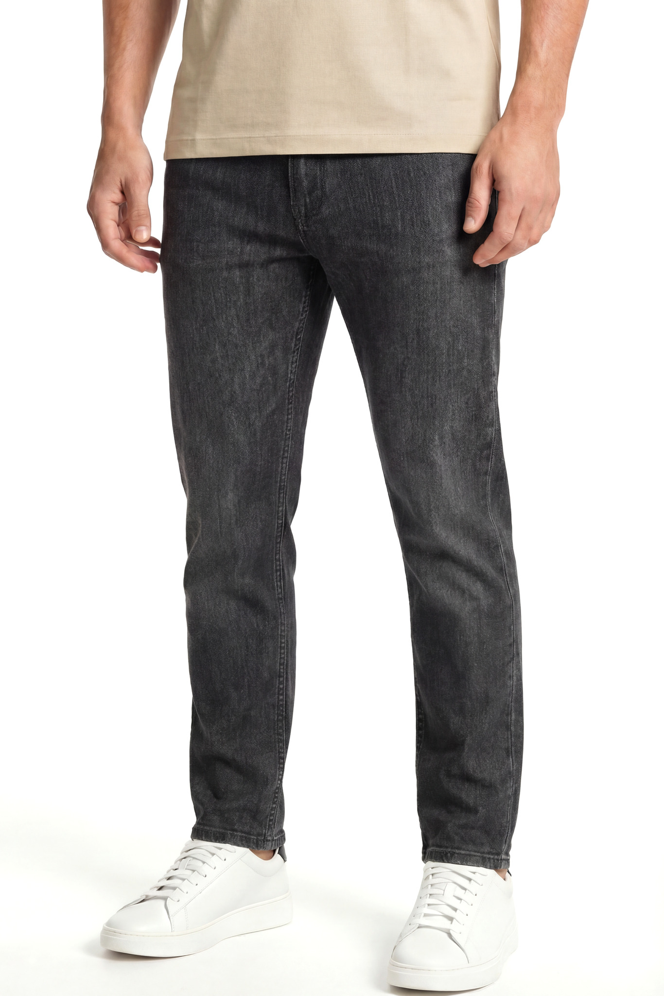 Emporio Armani Emporıo Armani Erkek Dokuma Kumaş  Normal Bel  Düz Model Siyah Jeans EM000121 AF22814-MC002