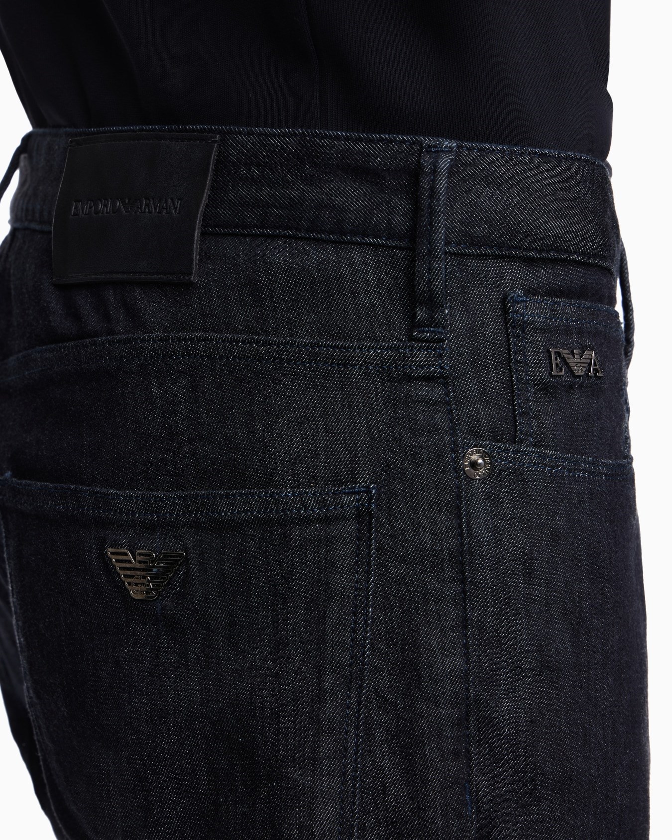 Emporio Armani Emporıo Armani Erkek Dokuma Kumaş  Normal Bel  Düz Model Mavi Jeans EM000121 AF22814-MB001