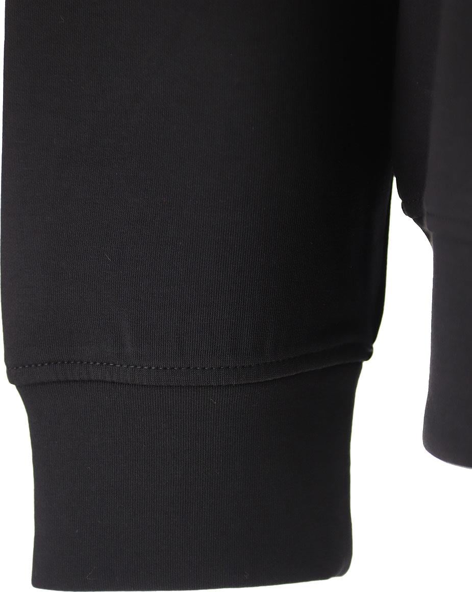 Emporio Armani Emporıo Armani Erkek Dokuma Kumaş Düz Bisiklet Yaka Siyah Sweatshirt 6R1MG7 1JHSZ-00B0