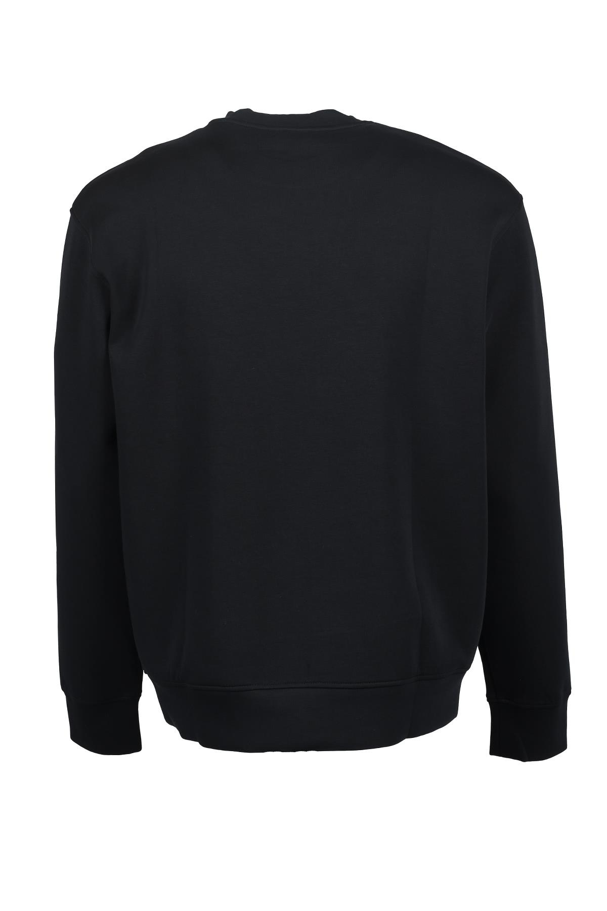 Emporio Armani Emporıo Armani Erkek Dokuma Kumaş Düz Bisiklet Yaka Siyah1 Sweatshirt 6R1MG7 1JHSZ-09S8