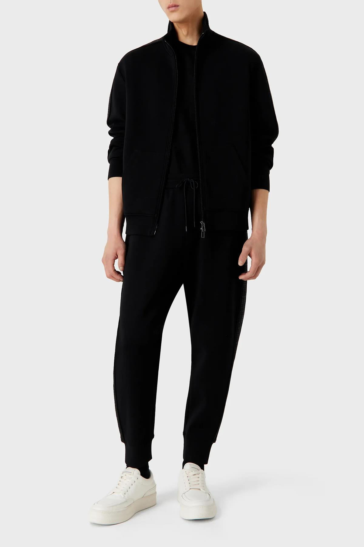 Emporio Armani Emporıo Armani Erkek Dokuma Kumaş  Normal Bel  Düz Model Siyah Pantolon 6R1PQ6 1JHSZ-0999