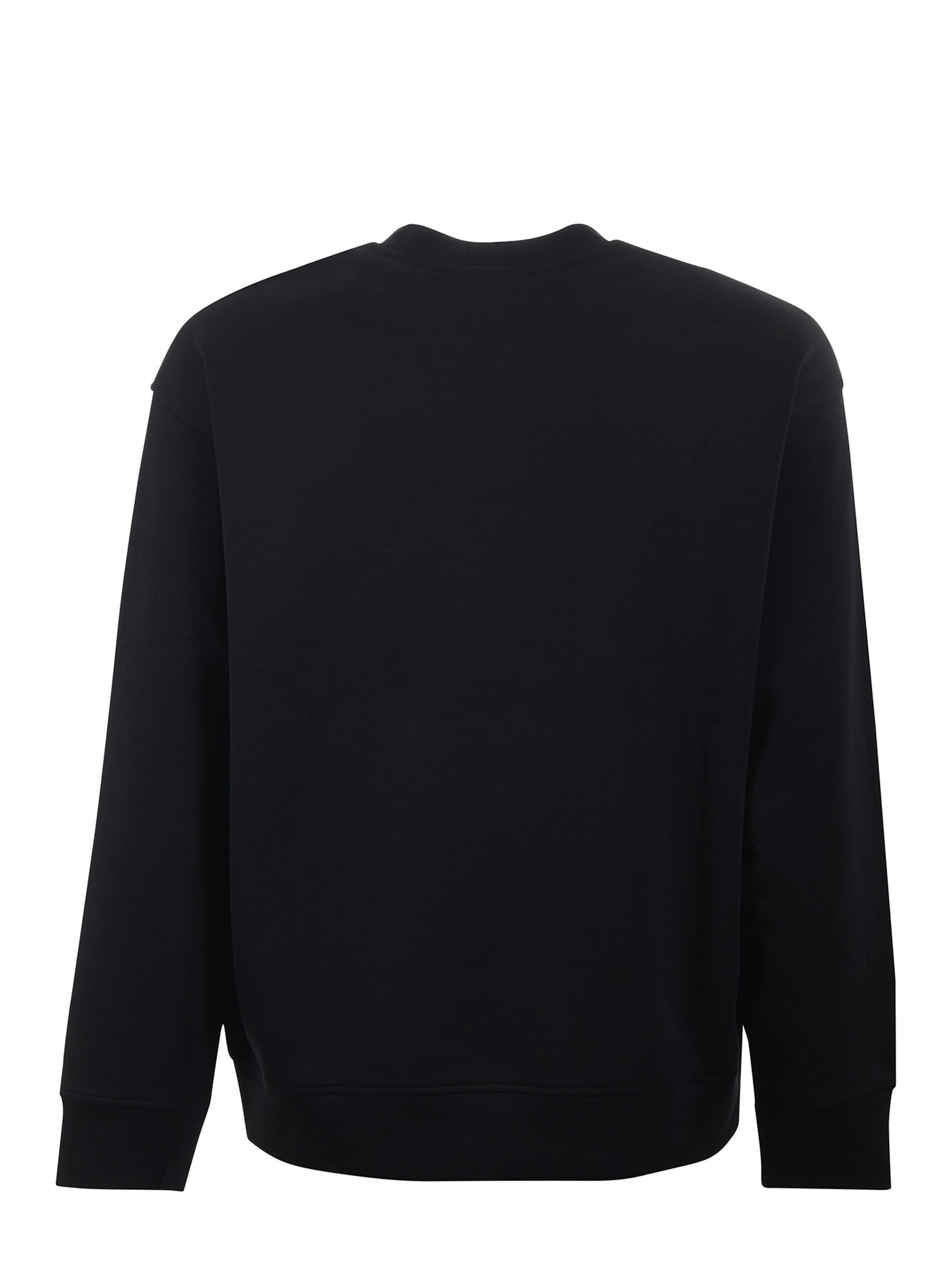 Emporio Armani Emporıo Armani Erkek Fermuarlı ve Kabartmalı Kartal Logolu Regular Fit Kapüşonlu Siyah Sweatshirt EM001045 AF100131-UC001