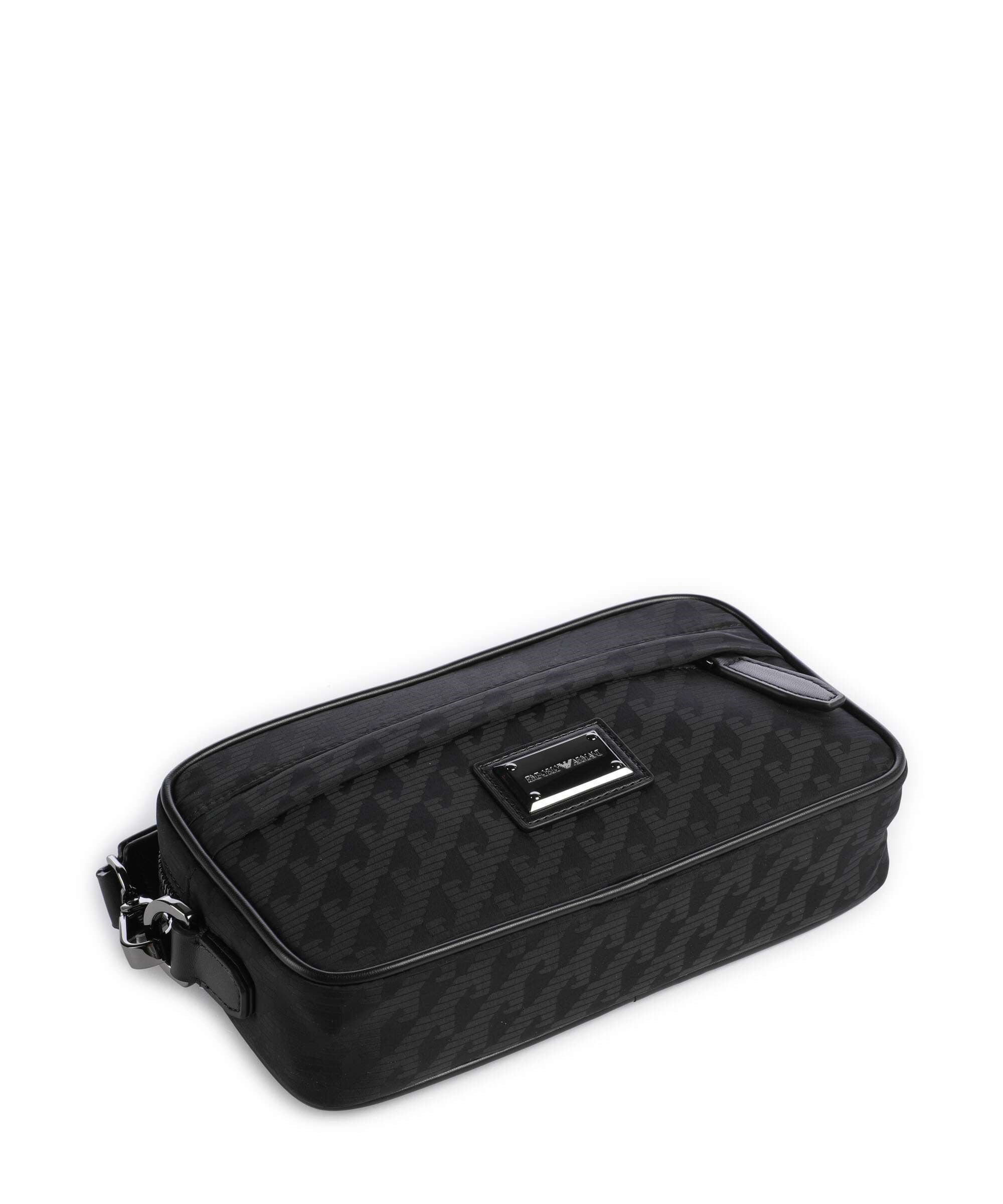 Emporio Armani Emporıo Armani Erkek Fermuarlı Ön Bölmeli Kısa Askılı Siyah El Çantası EM007051 AF28798-UC001