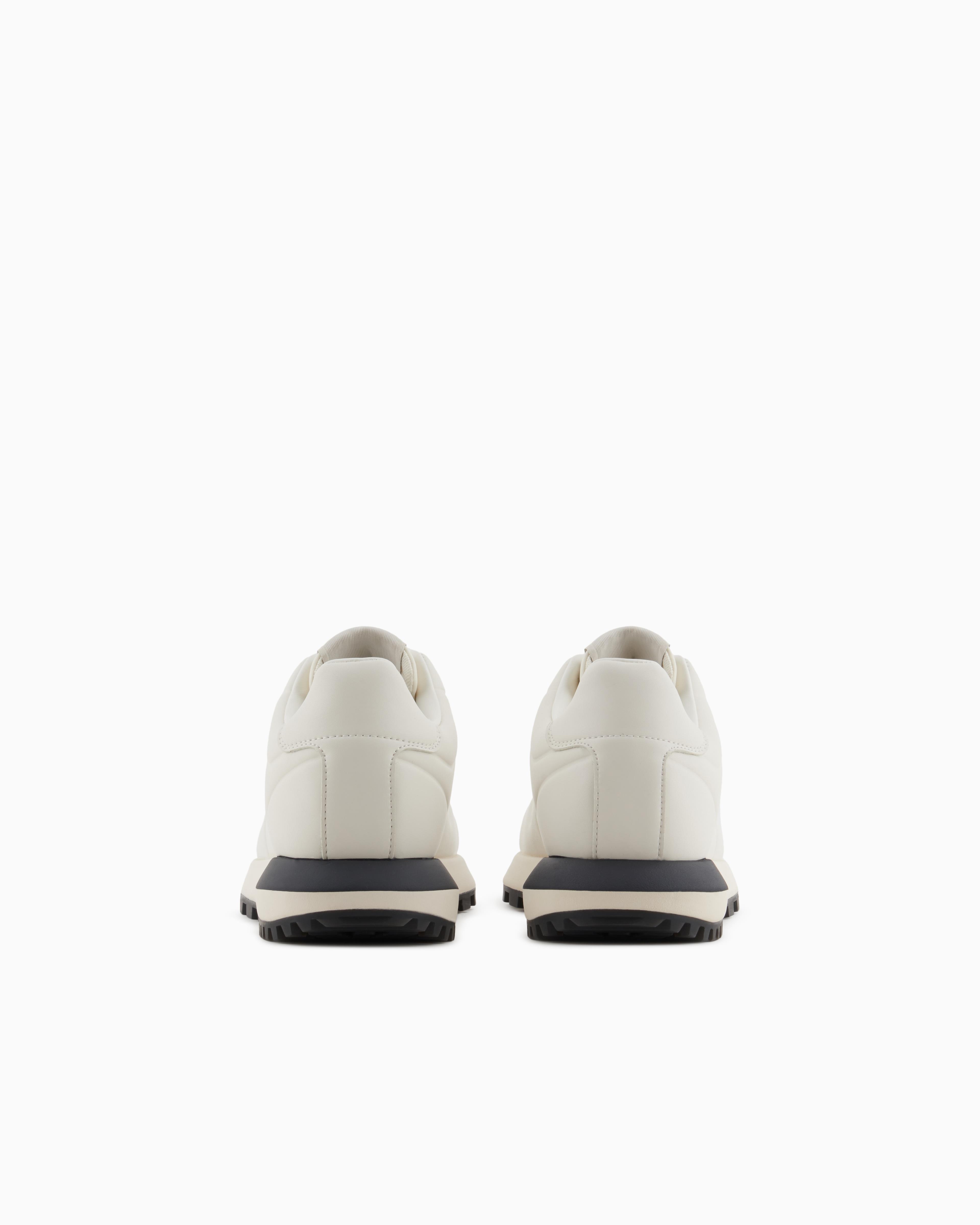 EMPORIO ARMANI Emporıo Armani Erkek Kaydırmaz Rahat Taban Deri Krem Sneaker X4X684 XR323-00894