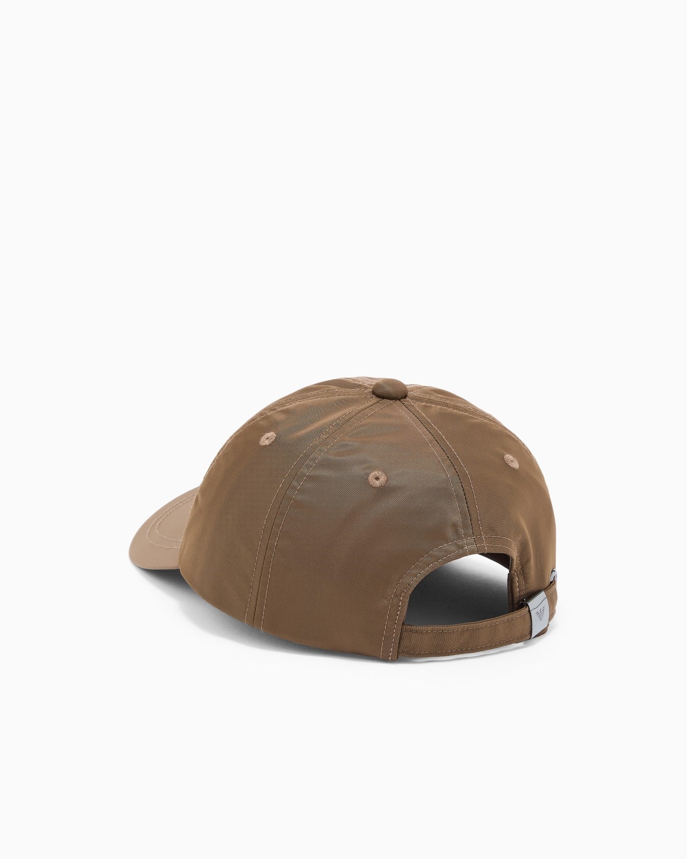 Emporio Armani Emporıo Armani Erkek Kartal Plakalı Ayarlanabilir Metal Tokalı Kahverengi Spor Şapka EM001962 AF13454-U6141