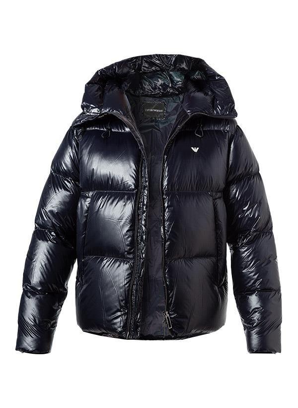Emporio Armani Emporıo Armani Erkek Kapşonlu Yaka Marka Detaylı Fermuarlı Şişme Lacivert Mont 6R1B97 1NKZZ-0920